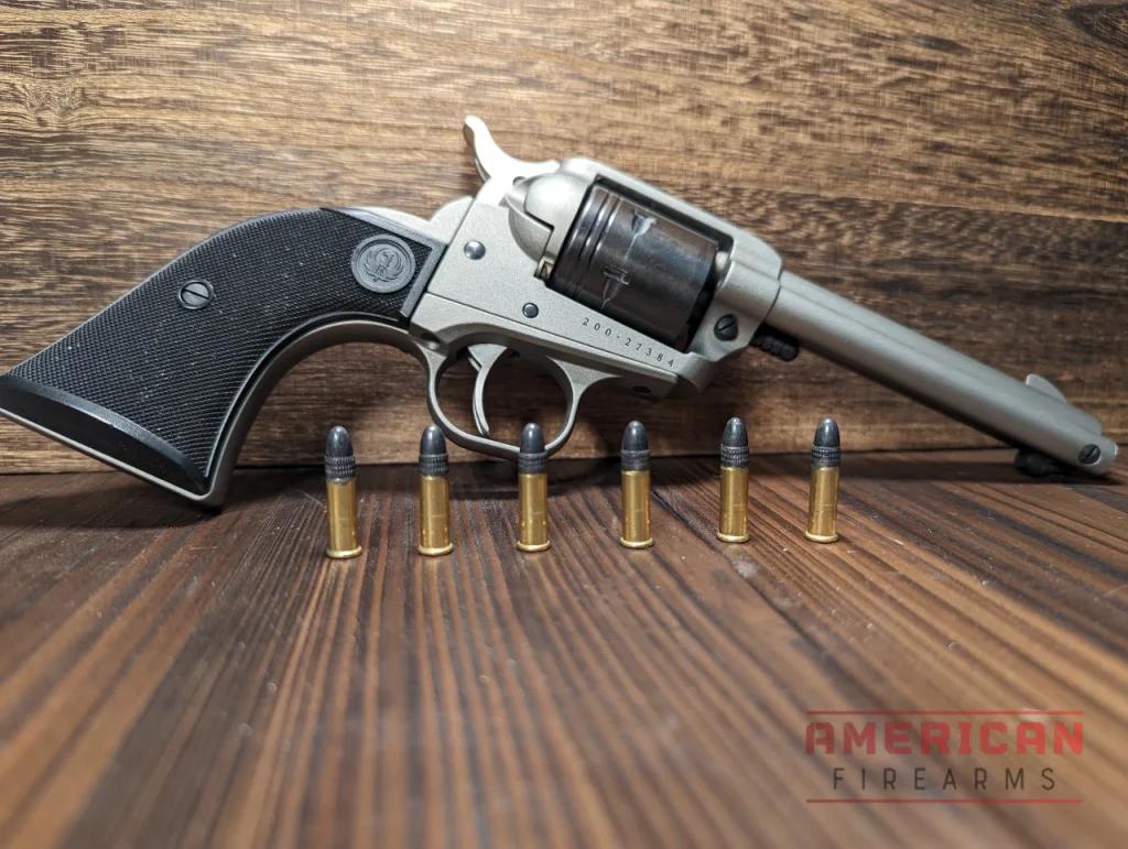 6-Rounds Ready. The Wrangler is a lot like Ruger's classic Single Six revolver, but with an aluminum frame and none of the cylinder interchangeability. One advantage it does have? Price.