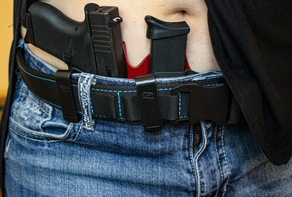 Many IWB holsters accommodate both the firearm and spare magazine