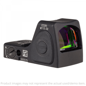 Trijicon Used Rmrcc Sight Adjustable Led 3.25 Moa Red Dot Cc06-c-3100001 - Excellent Condition, No Mounting Screws Ua4335