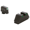 Ameriglo Optic Compatible XLT Green Trit Outline .315"F, w/Black .394"R Sight Set for Glock XL (Excl. 42,43,48)