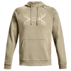 Under Armour Rival Fleece Antler Hoodie Khaki Grey/Summit White