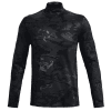 Under Armour Camo ColdGear Infrared Mock Neck Long Sleeve Tee UA Blackout Camo/Black