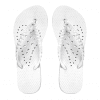 SHOWAFLOPS Womens Elongated Heart Flip-Flops