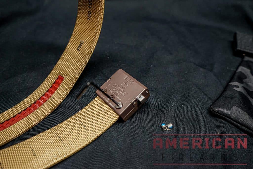 Once you have the legnth cut down to your size, screw the buckle into the cut end and you're off and running.