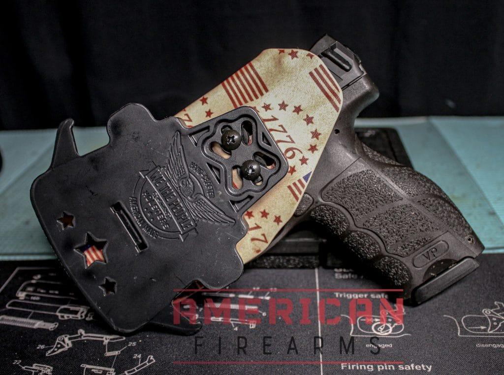 The non-light compatible OWB holster uses the same oversize clip as the light-compatible holsters.