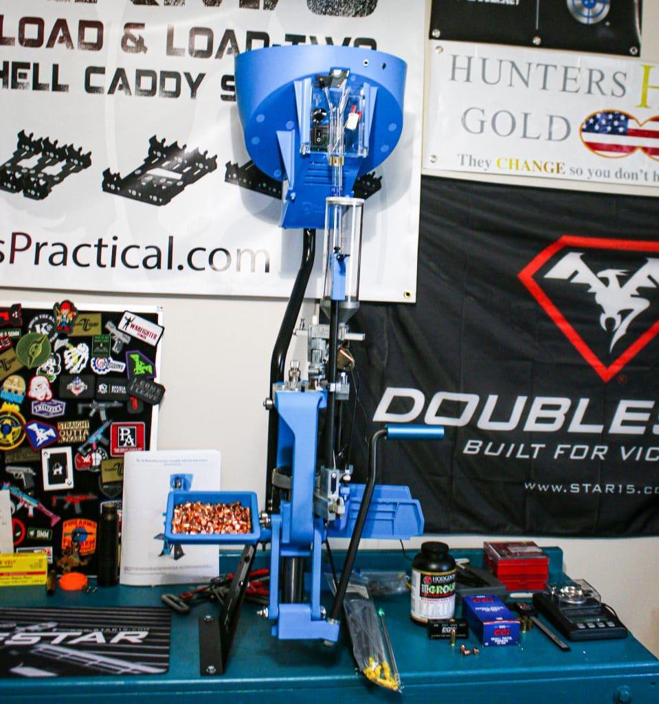 The Dillon XL750 takes up considerable space, but it's one of the best presses on the market today.