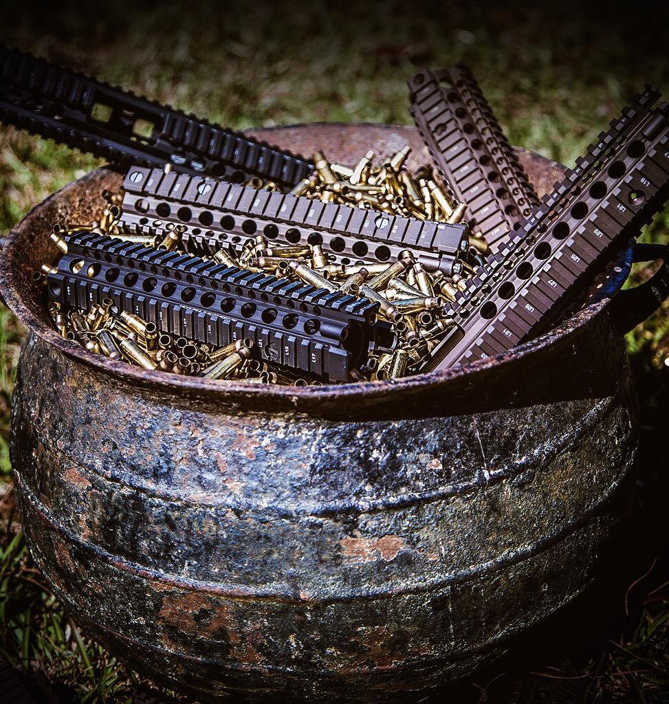 The Rail Interface System II (RIS II) is the default SOCOM standard for quad rails.