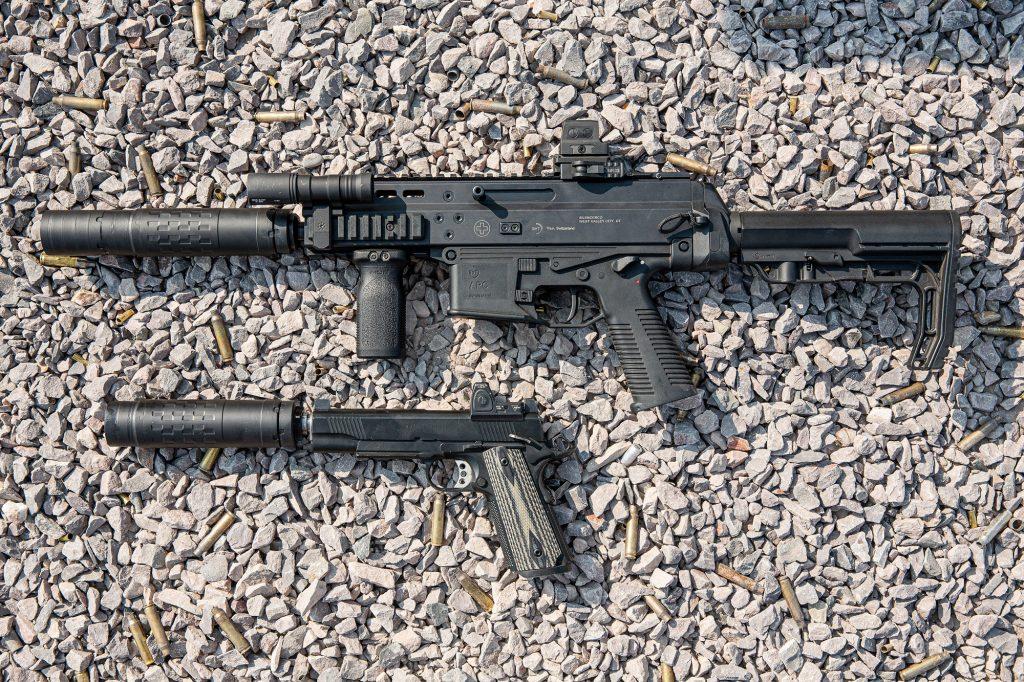 SilencerCo 46M on BT and Ed Brown 45ACPs