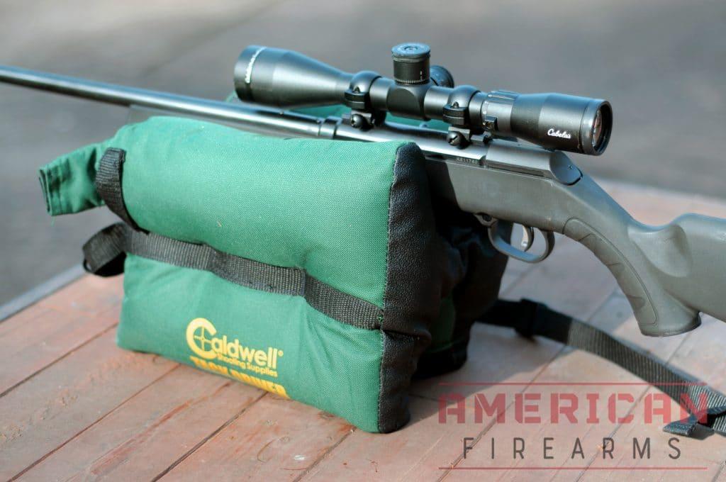 You can really nestle a rifle into the Tackdriver -- and while it's not adjustable and has no tripod to work froml, it's at suprizingly stable rest.