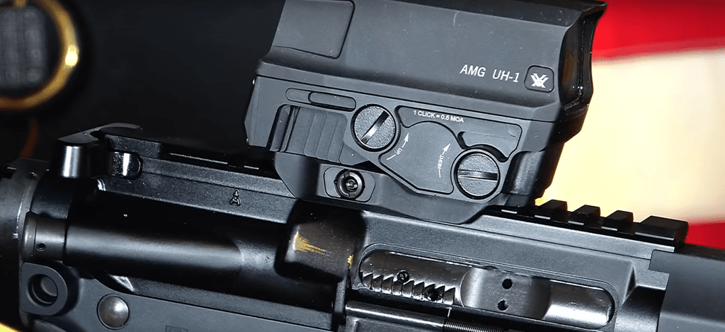 The upper's Picatinny rail give you plenty of room for the optic of your choice.