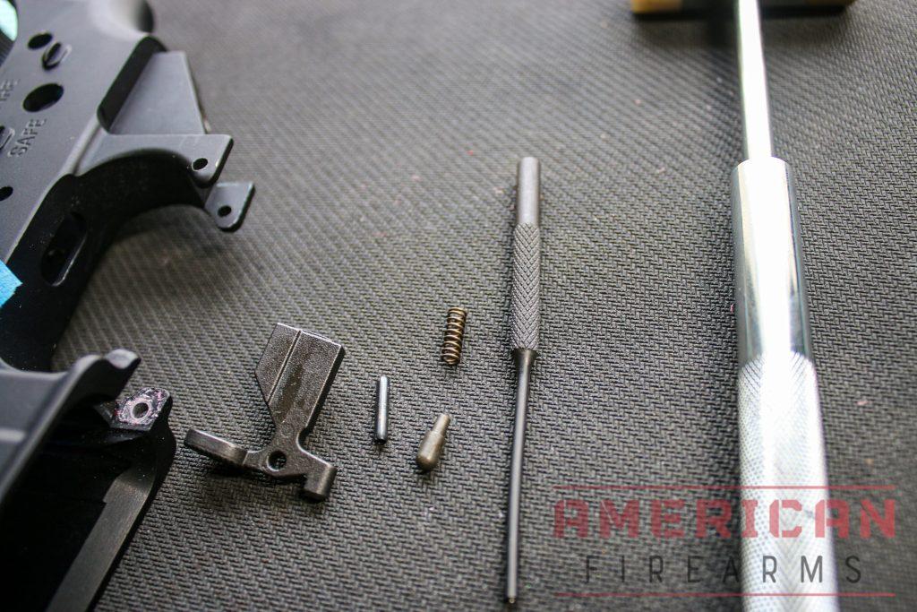 Bolt catch button, spring, plunger & roll pin