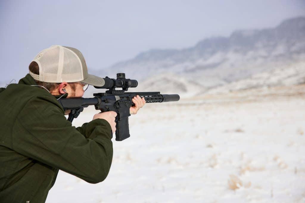 Shooting the DD5 with the Wave can up front.