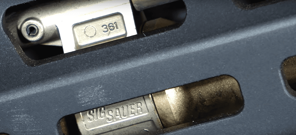 Sig's adjustable gas block isn't shopped out.