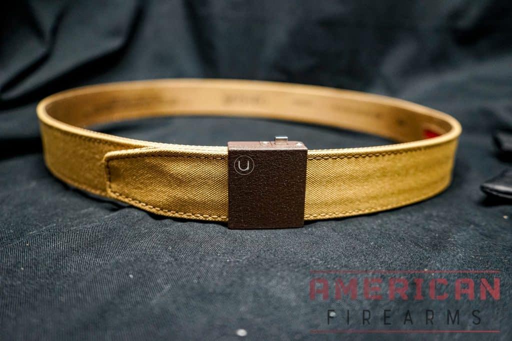The Supreme in Coyote color has become my new fav -- it's my go-to EDC belt these days thanks to the tiny buckle, upgraded feel, and easy to reach release button (top -- yes the belt is upside down...)