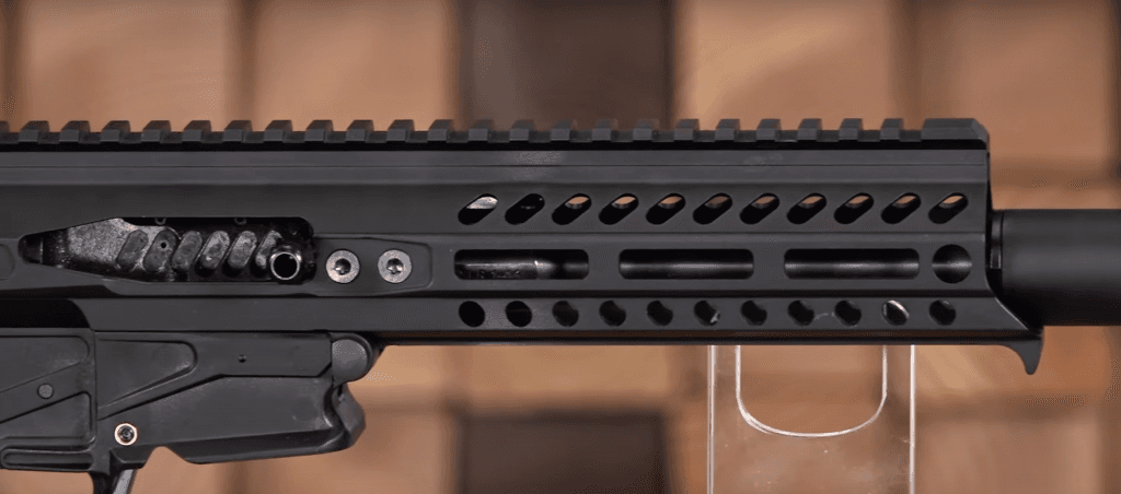 The side-charging action is a fun spin on a tactical .22LR pistol.