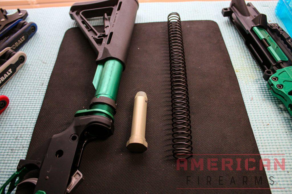 Lower assembly, buffer, & buffer spring