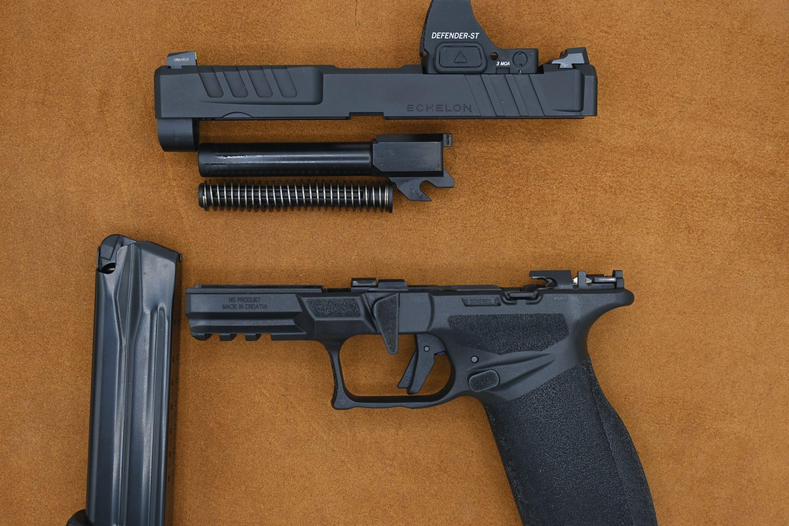 Working through the stiff takedown lever break-in process — generous lubrication at the pivot point and 50–100 cycles of deliberate rotation resolves the issue on most guns.