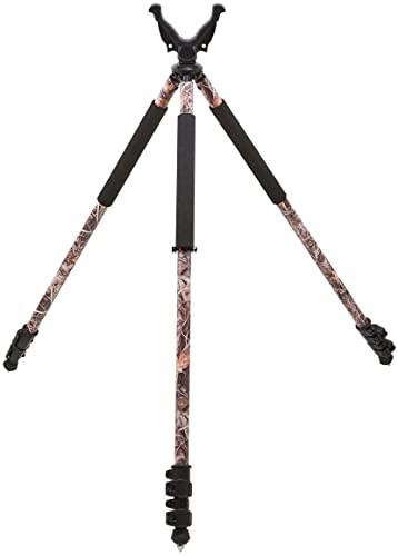 RokStad Shooting Stick for Hunting Rifles,Collapsible Adjustable Solid-Shot Shooting Rest Tripods Standing with 3 Legs,Lightweight Aluminum Design, Twist Locks and USR for Hunting,Outdoors