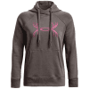 Under Armour Women's Rival Antler Fleece Hoodie Fresh Clay/Pace Pink