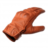 VANCE LEATHERS USA Men's Premium Waxed Austin Brown Leather Perforated Motorcycle Glove (VL412BR)