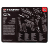 TekMat Ultra Premium Gun Cleaning Mat, 20" W x 15" Hx 0.25" T, Black/White -