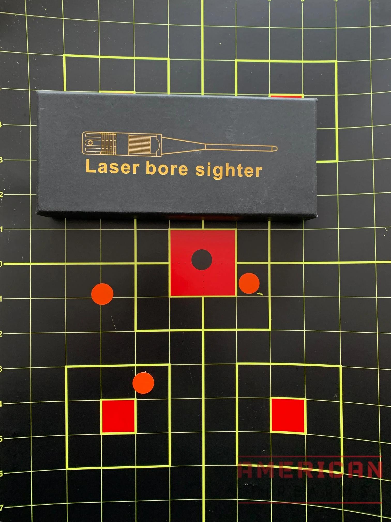 My 20-yard test had the LASERLYTE easily on paper, but with a good 5-6 inch spread.