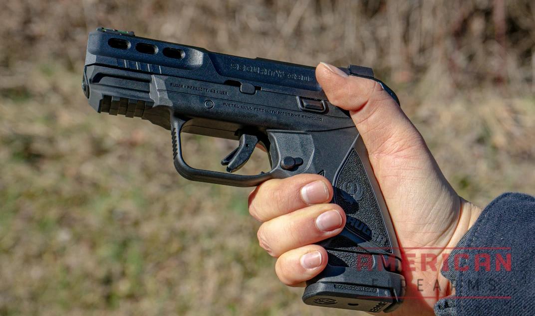 There is a small external thumb safety, which I don’t prefer in my concealed-carry handguns but for those who prefer an external safety -- train up.
