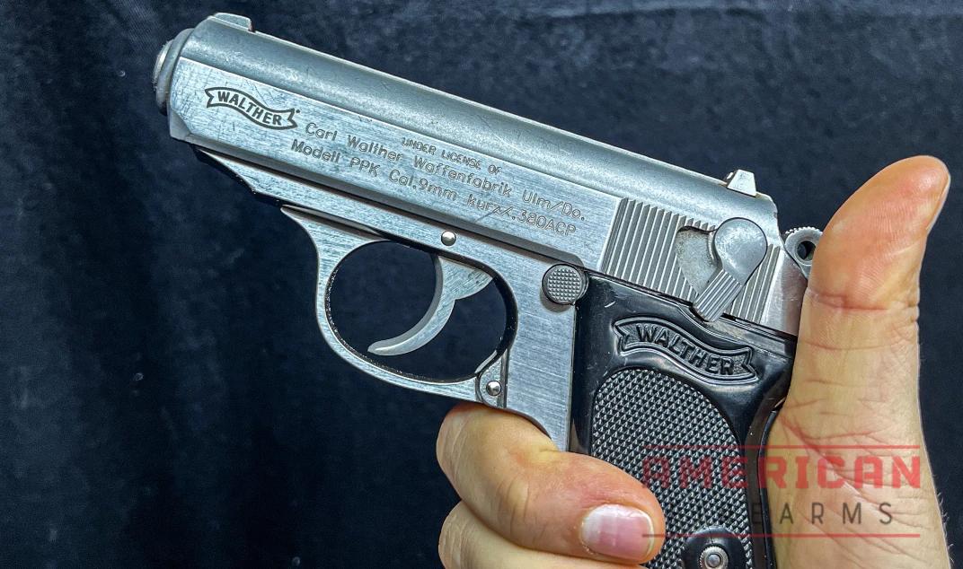 The PPK uses a unique manual de-cocker that also functions as a safety.