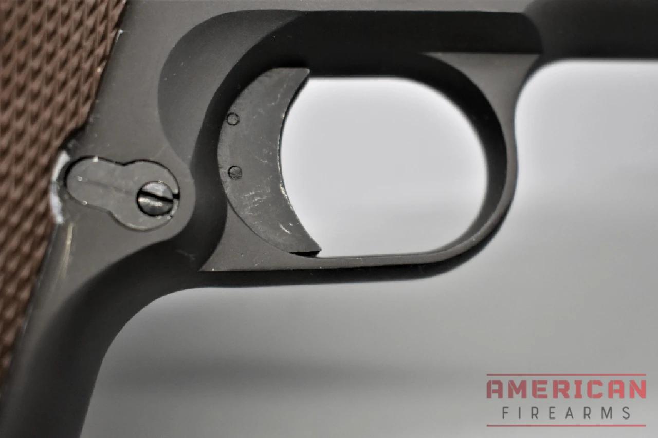 The AO trigger feels just like a military surplus trigger -- creepy and a 5.5 lb break.