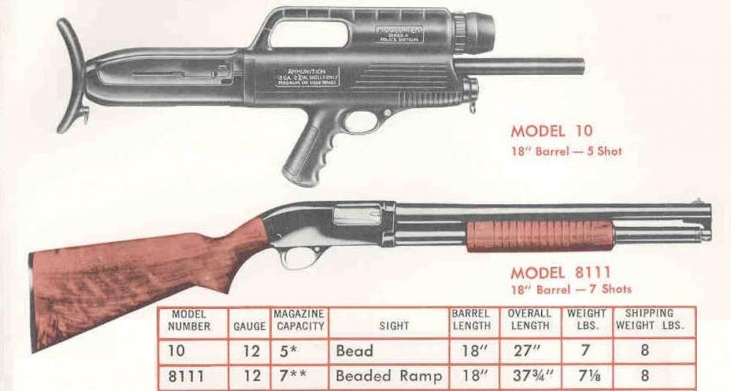 The High Standard Model 10 was one of the first semi-auto bullpup shotguns, and while they function in completely different ways, you can see a family resemblance of sort between the TS12 and Model 10.