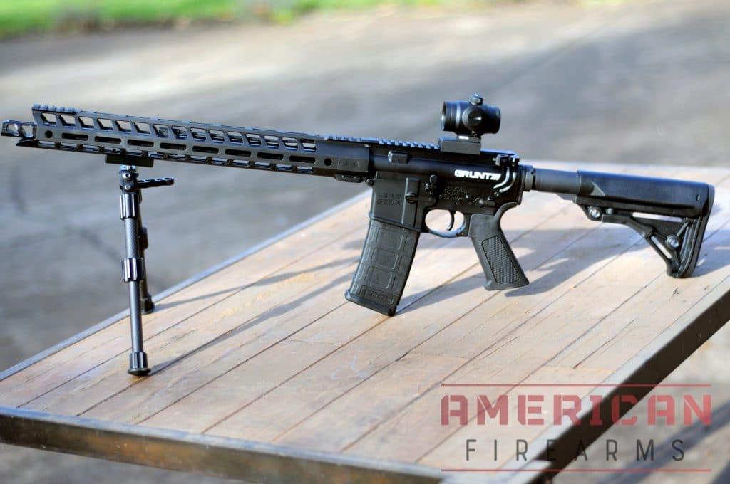 For an AR you'll want something more than a rimfire bipod, but you probably don't need a $300 bipod if you're just looking for a little more stability from your standard shooting position.