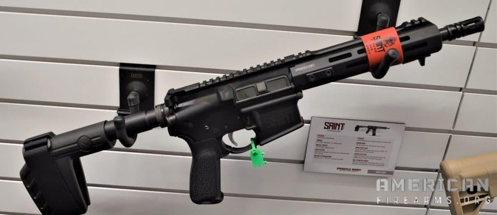 Springfield Saint AR Pistol on Display