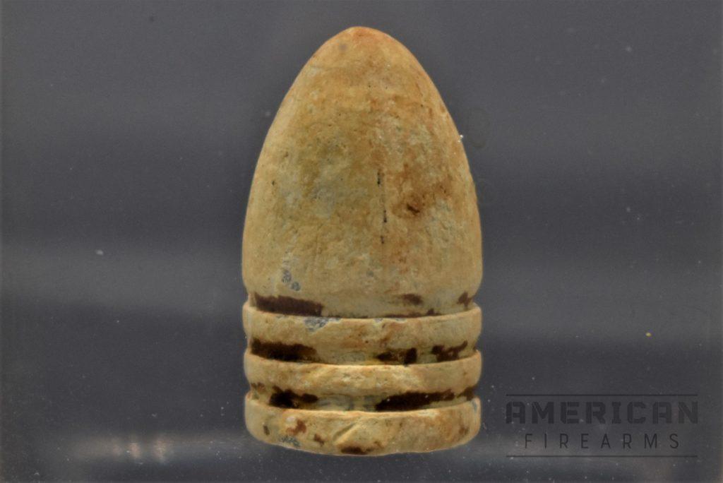 In just a few short decades, stand-alone bullets, like this "3-ringer" Minie bullet recovered near the Gettysburg battlefield, would be replaced by the breechloading freedom seeds we know and love today.