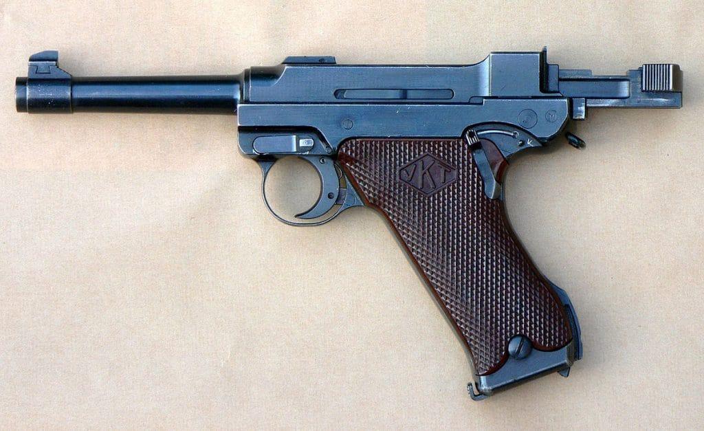 The Finnish Lahti L-35, one of the first non-German pistols to use the 9mm Para