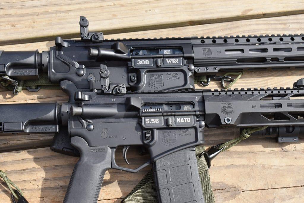 AR-15s chambered in both 5.56x45 NATO & .308 Win