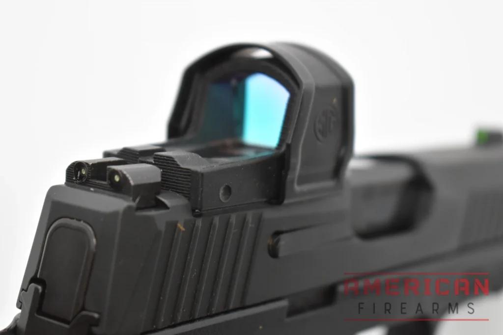 SIG XMacro Review Rear Sight and Red Dot