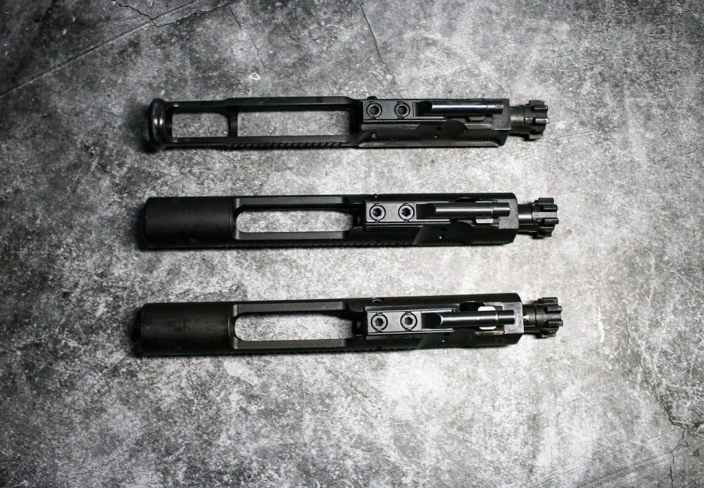 Various types pf bolt carriers
