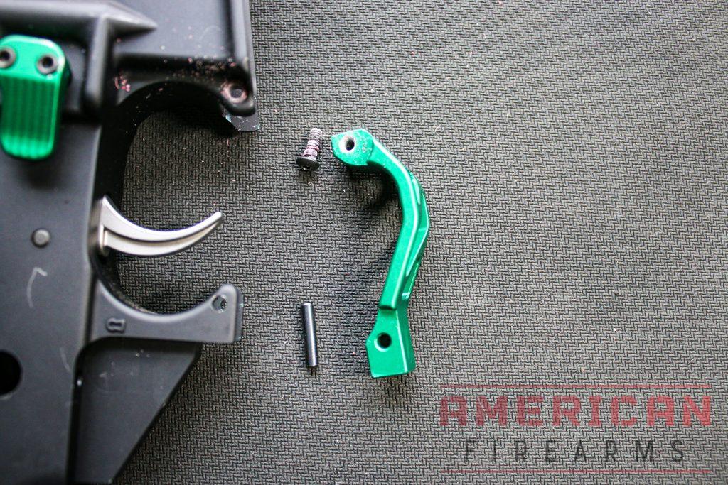 The trigger guard screw & roll pin