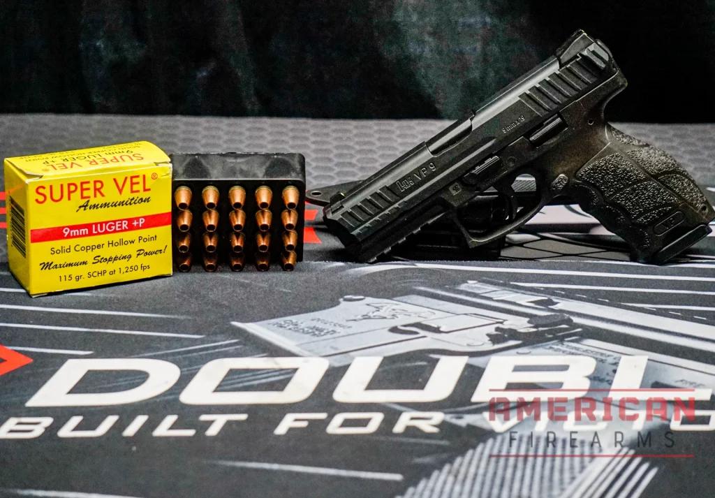 My VP9 eats anything, but really loves Super Vel’s 9mm Luger +P 115 gr. SCHP