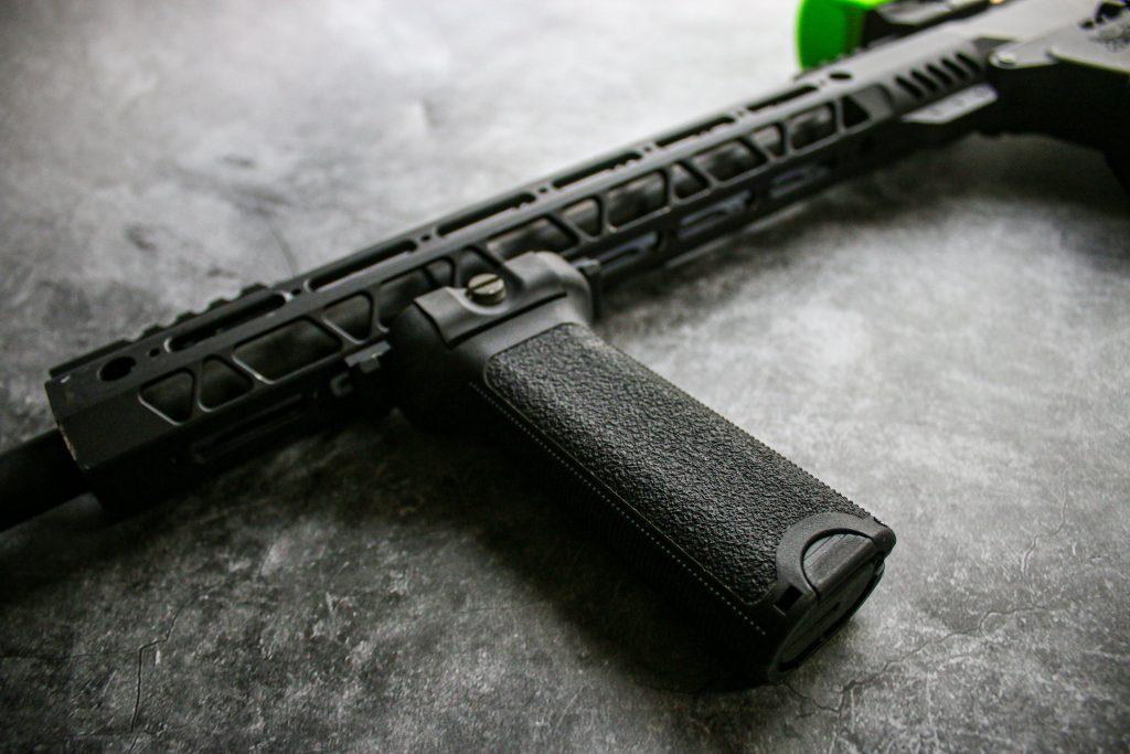 A standard-issue vertical foregrip