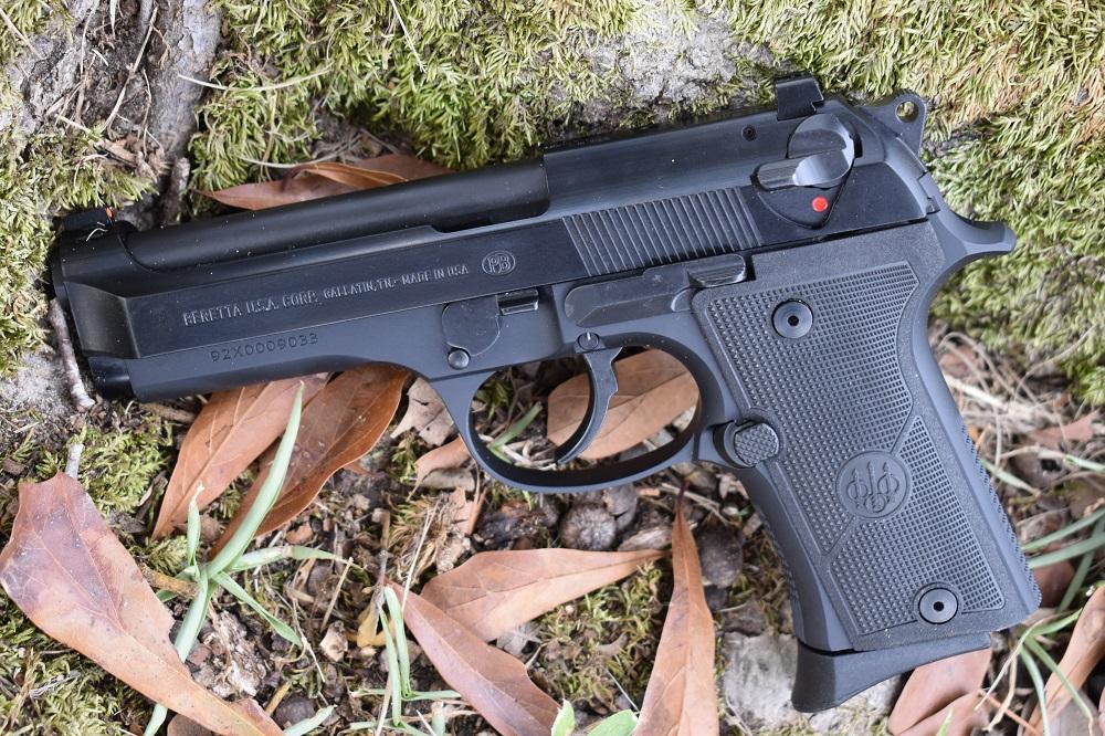 A Beretta 92x -- full-sized DA/SA fun, just don't go trying to pocket carry it.