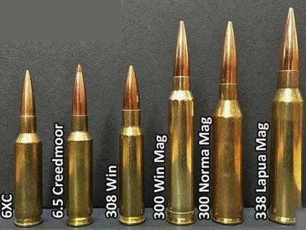 A comparison of the 6.5 Creedmoor round to other cartridges.