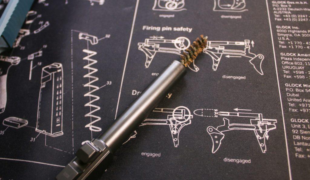 Pistol barrels won't require anywhere near the same rod length as long guns.