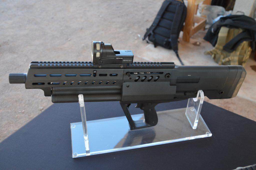 The left-side charging handle and chunky stock give the TS12 a SCAR-like feel.