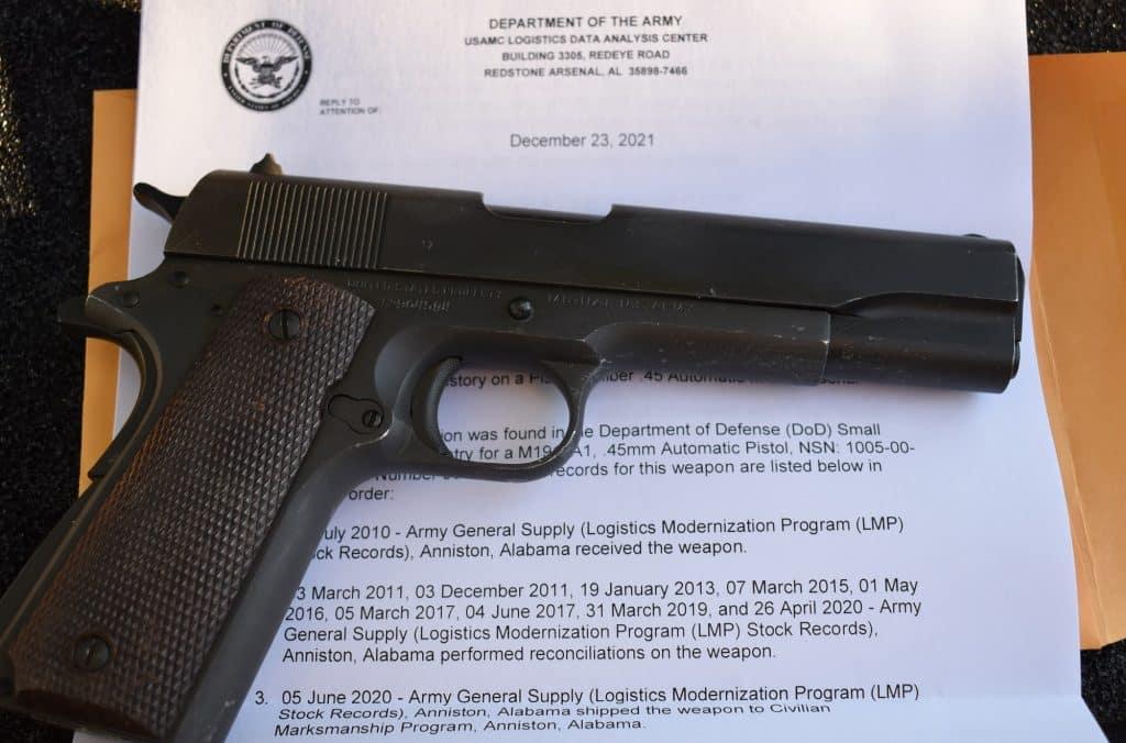 Most guns sold through the CMP can be further researched through a FOIA to the Army.