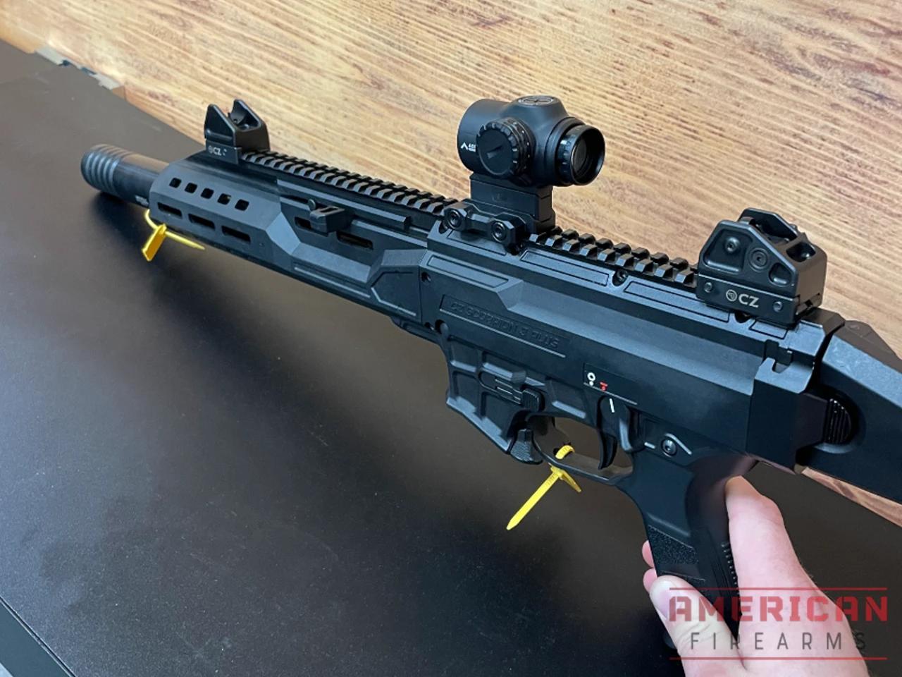 The new Scorpion 3 Plus carbine uses the same redesigned receiver (and thus magazine) as the pistol variant.