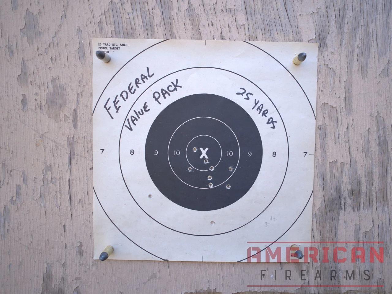 The Federal Value Pack groups were fair at 25 yards.