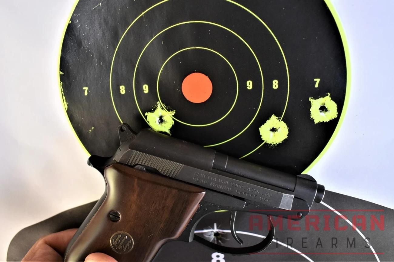 I can typically zap an 8-inch circle three-for-three times with Mini-Mags at 10 yards when drawing from concealment (via pocket holster) with the timer holding less than four seconds.