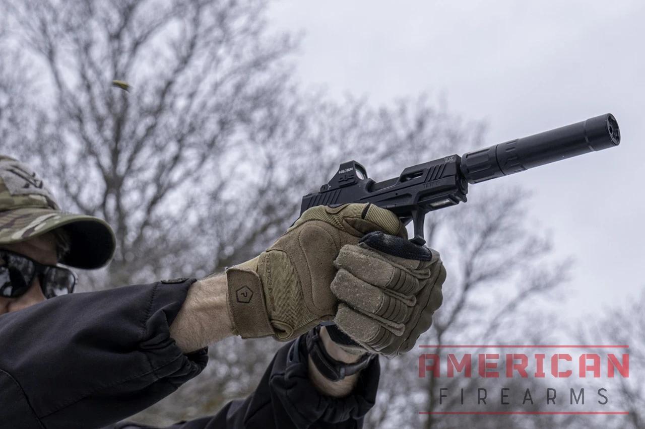 Running a can and Holosun 507K on the TX22 Compact is more fun than one should be able to have with a few bucks worth of rimfire rounds.