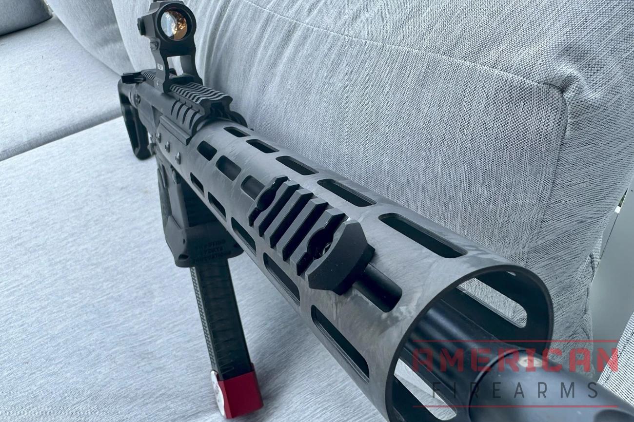 I swapped the factory handguard with a 10-inch carbon fiber Isler unit
